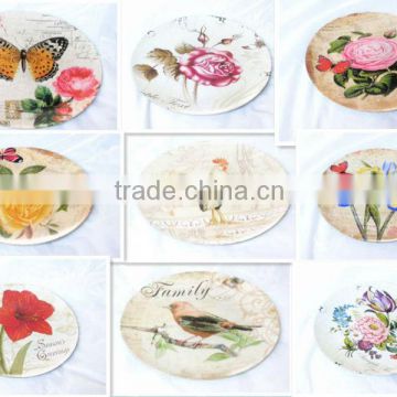 Plastic Dishes with Paper Finish 13inches wholesale