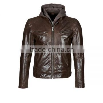 mens leather jackets with hood