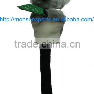 custom design plush panda golf culb head covers with sock