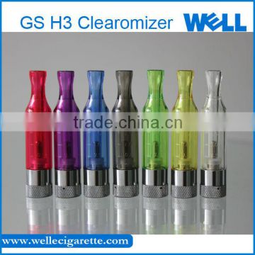 2013 popular hot selling gs h3 atomizer gs-h3 Wellecs wholesale gs-h3