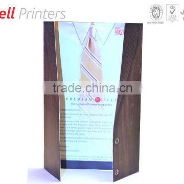 Garment promotional closed folder from Indian supplier