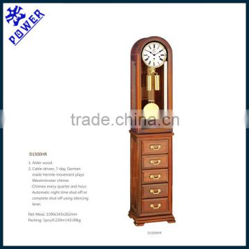 Mechnical floor clock Grandfather clock with westminster chime
