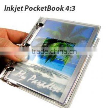 Christmas Day&New Year gift:Mini-color home made portable inkjet DIY pocket photo memory album 4:3