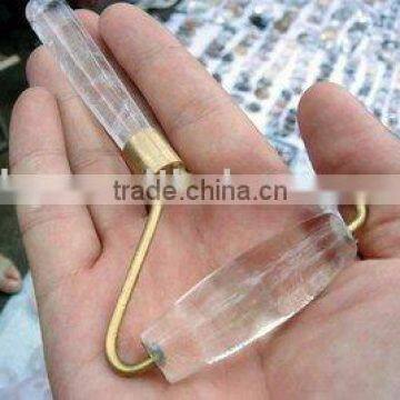 Natural Clear Quartz Crystal Massage Wand