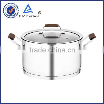 commercial soup pot with 304 s/s and aluminum 18/0 induction bottom