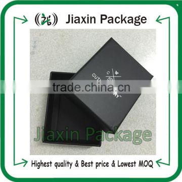 2015 customized jewelry paper gift boxes with silver logo printed                        
                                                Quality Choice