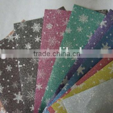 Glitter Film With Snowflake Pattern