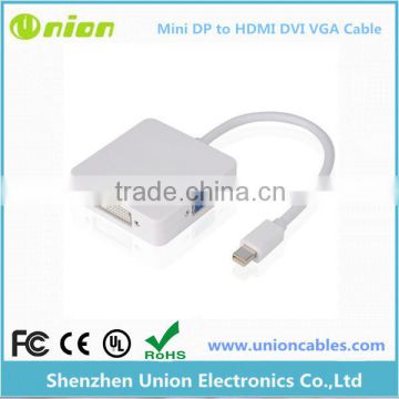 3 in 1 mini dp to HDMI DVI VGA adapter for macbook