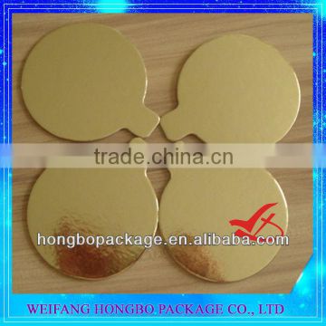 Gold Round Cake Pads With Handle