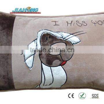 iphone&ipod used ce rosh sgs certification super soft velour grey wolf speaker pillow with music enjoy