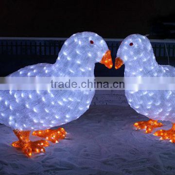 pigeon motif christmas night light