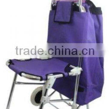 Hot sell shopping cart with chair