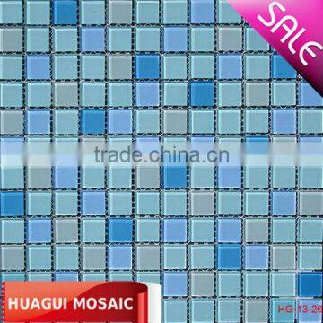 multicolor crystal glass mosaic border HG-13-26