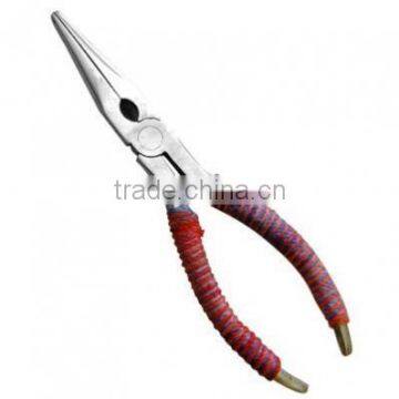 Fishing Pliers Stainless Steel Handle Coated With Red & Blue Rubber