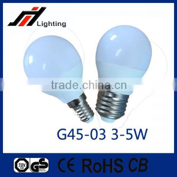 2016 hot sale G45-03 3W 4W 5W 220-240V E27 led light bulb