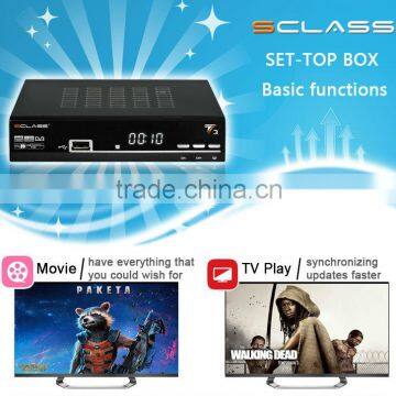 IPTV satellite tv box Sclass T3 DVB -S2 receiver internet tv decoder PK tocomfree s928s