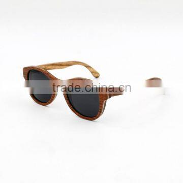 Round Wood Sunglasses For Lady