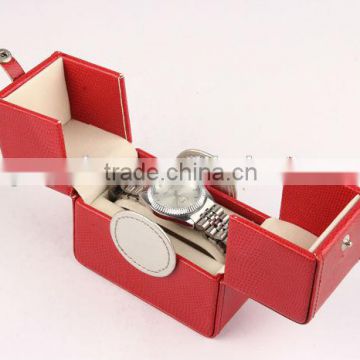 2014 hot sale customized sewing PU leather watch box