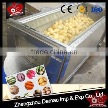 Commercial potato washing and peeling machine