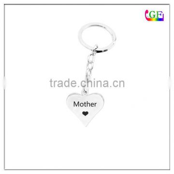 Fashion mother charm words engraved keychain