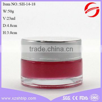 50 gram glass cosmetic jar packing for sample/eye cream