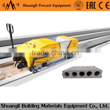 lightweight precast concrete hollow core slab molding machine; prestressed hollow core wall panel extruder
