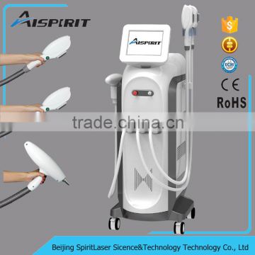 AISPIRIT Shr Laser Hair Removal Machine Shr Telangiectasis Treatment Machine Nd Yag Laser Brown Age Spots Removal