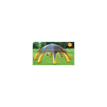 Yellow 8 Spiders Durable 180OZ PVC Tarpaulin Inflatable Advertising Tent EN14960
