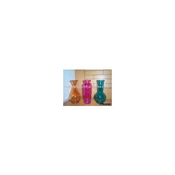 colored glass vase,flower vase,glassware