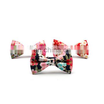 New Print Fashion Multicolor Dog Bow Tie Cat Bow Pet Collar