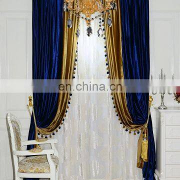 European style Ready Stock Factory Supply Italy Velvet Curtains for Window