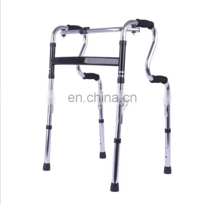 Lightweight Standing Frame Aluminum Folding Walking Aid Walker  for Disabled