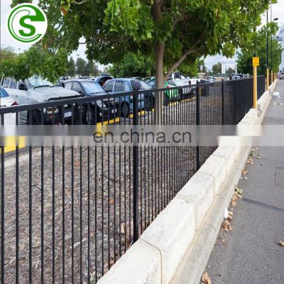 Long service life wrought iron fence panels steel bar fence ornamental wrought iron fence