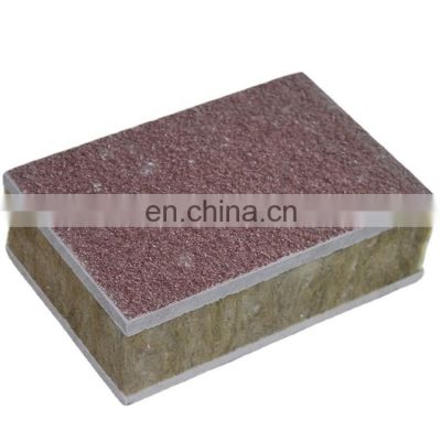 Cheap Price 150mm Prefab House Exterior Wall Prefabricated Floor Board Shed Fiber Cement Concrete Rock Wool Sandwich Panel