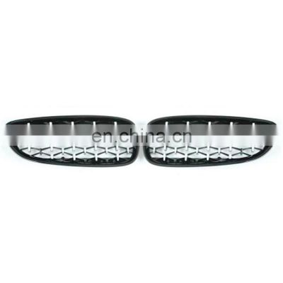 Car silver black Front Grill Bumper Grille Diamond Kidney Racing Grilles For BMW Z4 E89 2009-2016