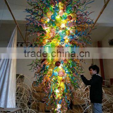 Luxury Glittering Customized Design Large Glass Lighting