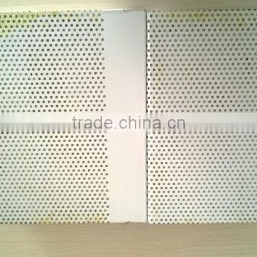 Acoustic wool panel with PE painted galvanized steel surface