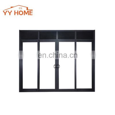 Certified products New design double glass 4-panels aluminium sliding door and windows made in china