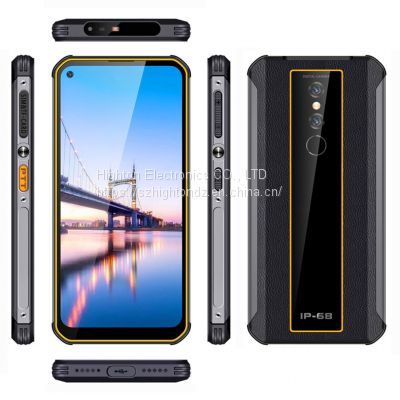 Cheapest Factory PDA 6.35inch android 10 Octa-core rugged handheld pda with NFC qr scanner functions 4+128G 8MP+21MP cameras pda