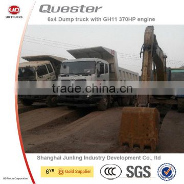 6x4 USED TRUCK/dump truck for sale (2014 year stocks NISSAN UD QUESTER)