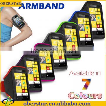 phone accessory Water proof Sport jogging running gym armband Strap Case For Nokia Lumia 520 cover