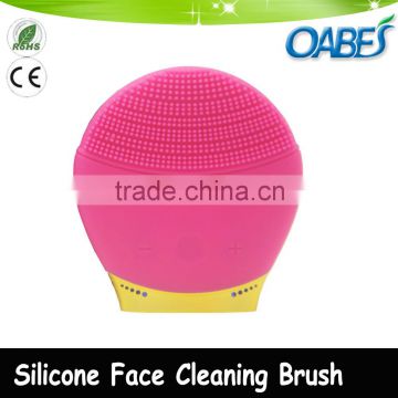 factory price beauty equipment face cleaner rechargeable silicone face brush