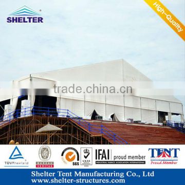 40x40 big long life span tent with glass wall outdoor show exhibition sale in Guangzhou Convenient to stock and transport