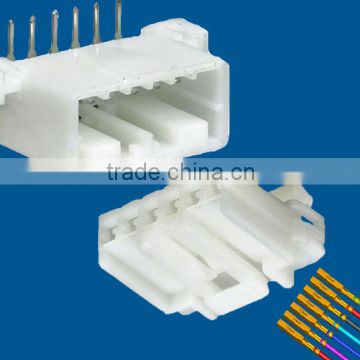 6 ways PCB male and female wire to board auto connectors solutions with vertical board connector