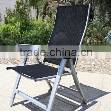 All weather foldable aluminum chair