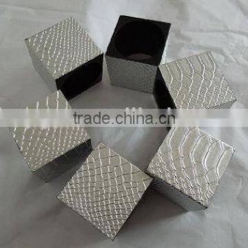 Plastic Napkin Ring with Leather Finish wholesale