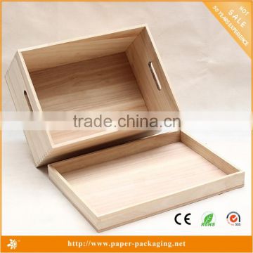 2015 Wholesale Custom Square Art Minds Wood Box