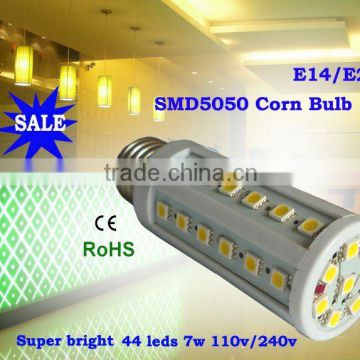 44 smd5050 corn led lighting bulb e14/e27 socket
