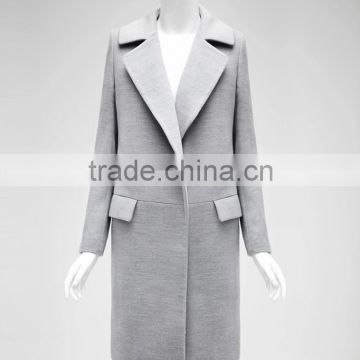 popular long dress woolen cloth coat