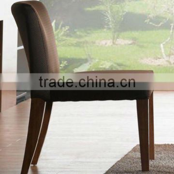 Solid wooden dining chair with cushion